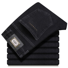 Men's Casual Stretch Straight No-Iron Jeans