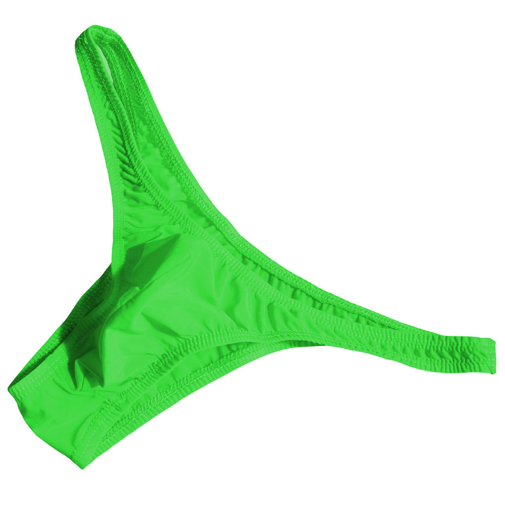 Translucent ice silk low-rise thong