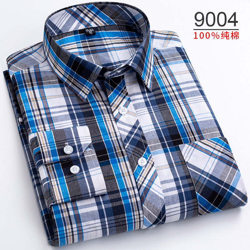 Oversized Cotton Fashionable Plaid Shirt
