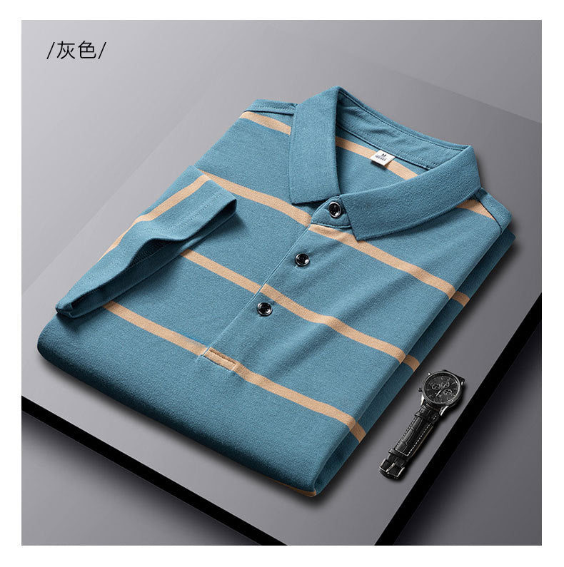 New Arrival Men's Casual Striped Polo Shirt