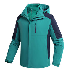 Men's New Winter Removable Hood Windproof Jacket