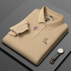 Men's Cotton Business Casual Polo Shirt