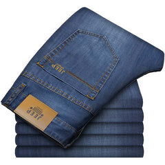Business straight casual loose stretch jeans