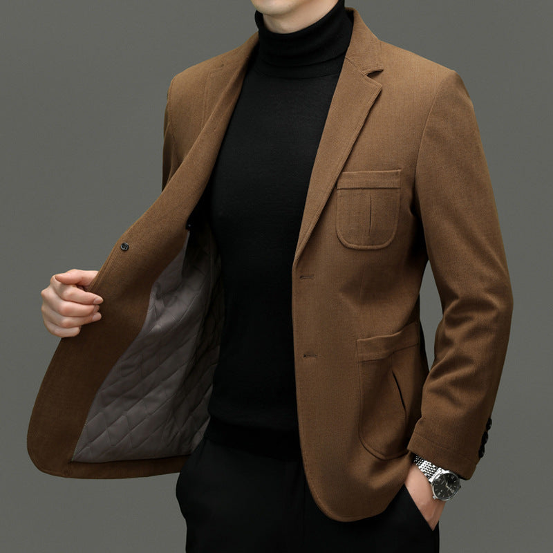 Men's Corduroy Fashion Casual Blazer