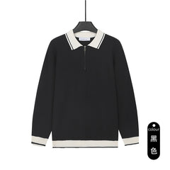 Business Long Sleeve Polo Knit
