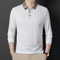 2024 Spring New Lapel Long-sleeved Polo Shirt