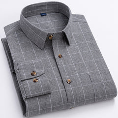 New plaid cotton shirt