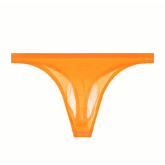 Men's Ultra-thin Mesh Ice Silk Seamless Breathable Quick-drying Sexy Sports Thong