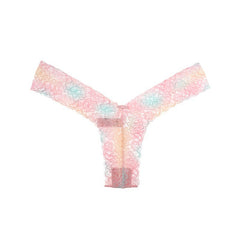 2024 New Sexy Lace Print Quick-drying Breathable Seamless Low-waist Skin-friendly Thong