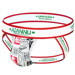 Thin ice silk men's fashionable personalized creative printed thong