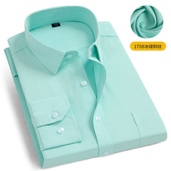 Men's Business Striped Cotton Professional Work Shirt
