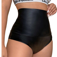 Sexy High Waist Leather Shorts