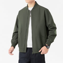 Men's Stand Collar Casual Loose Large Size Jacket