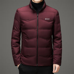White duck down stand collar light antibacterial down jacket