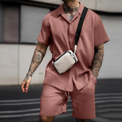 Men's New Casual and Comfortable Button Lapel Suit