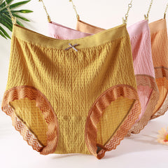 High Waist Stretch Cotton Breathable Briefs