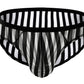 Men's mesh personalized color matching striped briefs