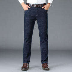 Men's Loose Elastic Comfortable Business Casual Jeans