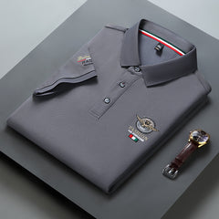 Men's Embroidered Business Polo Shirt