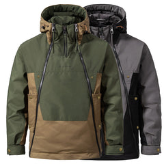 New Winter Double Zipper Trendy Casual Warm Down Jacket