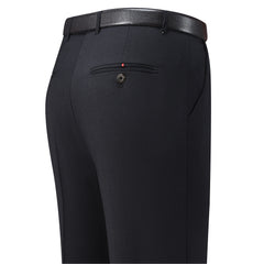Men's Silk Straight Business Suit Trousers