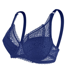 White Lace Breathable Comfort Bow Bra