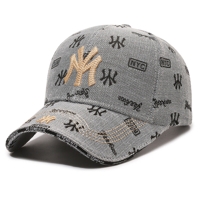 New style men's and women's fashion embroidered letters outdoor casual hat