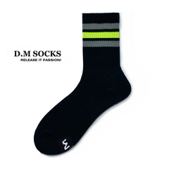 Rainbow Striped Sweat-wicking Sports Socks