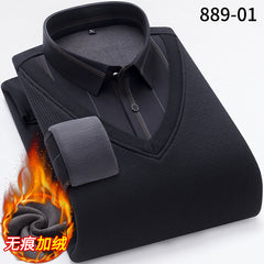 Men's Thermal Fake Two Piece Shirt
