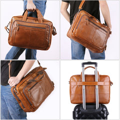Men's Business Leather Handbag
