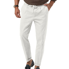 Men's Trendy Business Casual Large Size Straight Solid Color Trousers