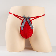 Men's Sexy Bow Ring Thong