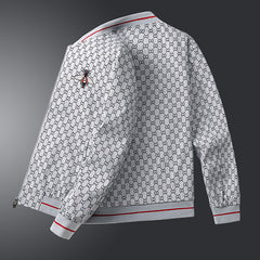 New high-end fashion trend embroidery printed jacket