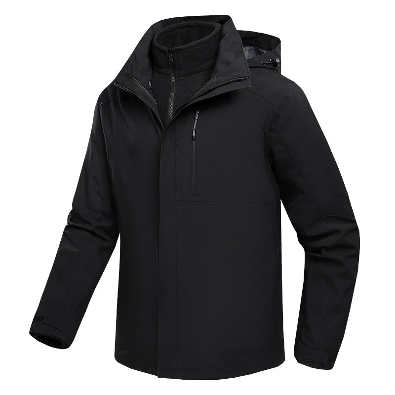 Men's New Winter Removable Hood Windproof Jacket