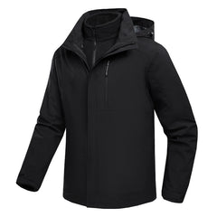 Men's New Winter Removable Hood Windproof Jacket