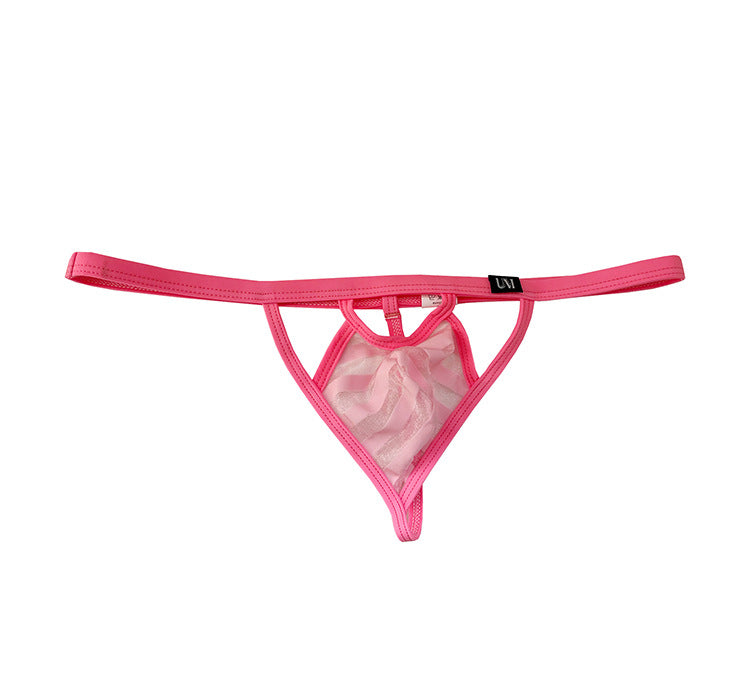 Men's Low-waist Mesh Transparent Sexy Thong