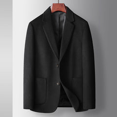 Men's Casual Solid Color Business Wool Blazer