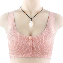 New Arrival Lace Front Button Wireless Bra
