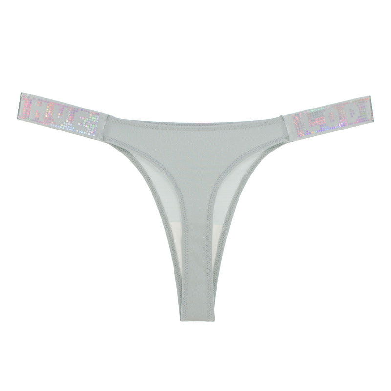 New low waist sequined thong