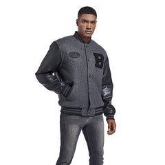 Men's Casual Embroidered Patchwork Jacket