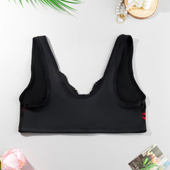 Lace front clasp bra