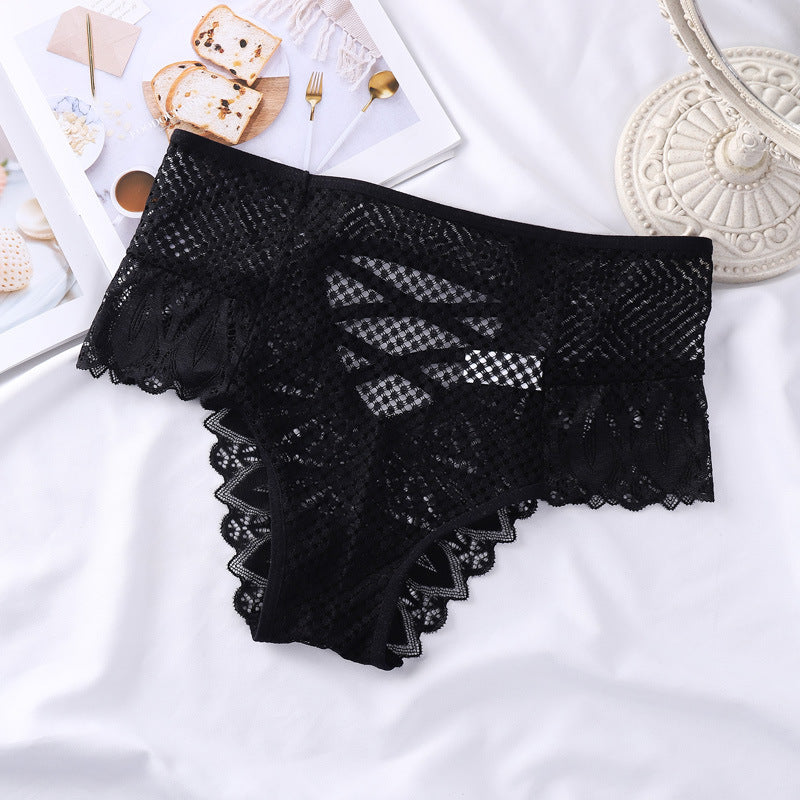 Sexy Lace Cross Strap Briefs