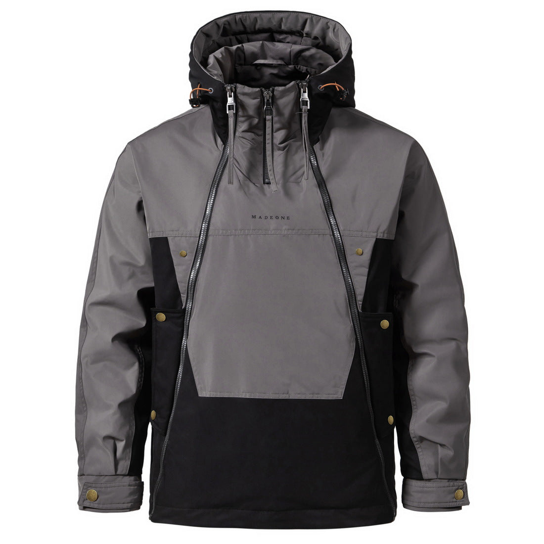 New Winter Double Zipper Trendy Casual Warm Down Jacket