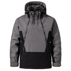 New Winter Double Zipper Trendy Casual Warm Down Jacket