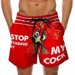 Men's Beach Shorts Fun 3D Printed Swim Trunks