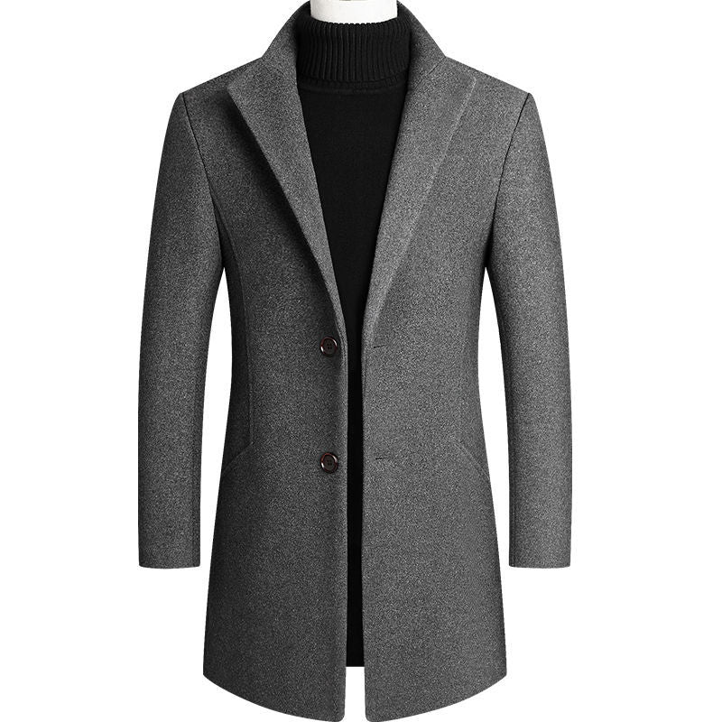 Men's Winter Slim Woolen Coat