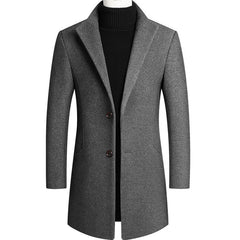 Men's Winter Slim Woolen Coat