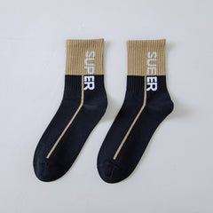 6 PCS Men's Summer Sweat-absorbent Breathable Sports Cotton Socks