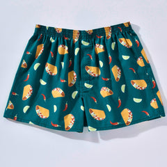 New Men's Home Pants Printed Loose Breathable Large Size Boxer Briefs