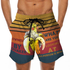 Men's Beach Shorts Fun 3D Printed Swim Trunks